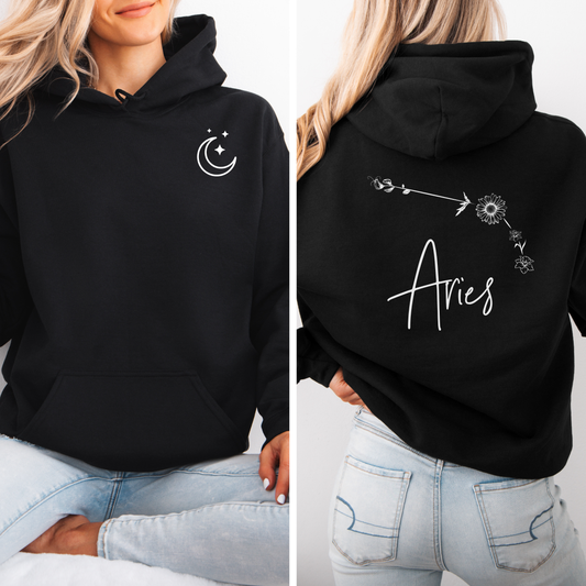 ARIES Floral Constellation Hoodie/Zip-up/Crewneck