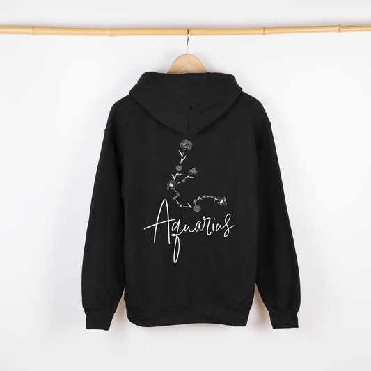 AQUARIUS Floral Constellation Hoodie/Zip-up/Crewneck