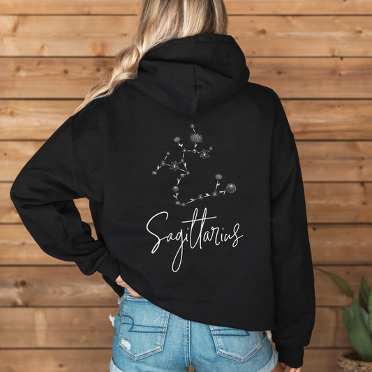 SAGITTARIUS Floral Constellation Hoodie/Zip-up/Crewneck
