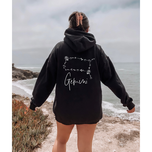 GEMINI Floral Constellation Hoodie/Zip-up/Crewneck