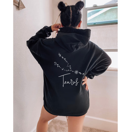 TAURUS Floral Constellation Hoodie/Zip-up/Crewneck