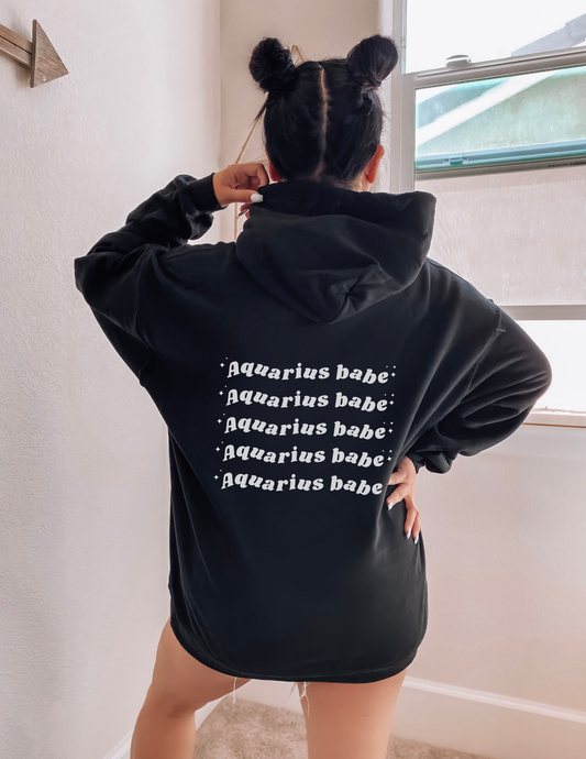AQUARIUS Babe Zodiac Hoodie/Zip-up/Crewneck